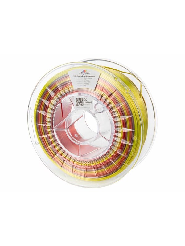 Spectrum 3D Filament / PLA SILK Rainbow / Earth Blend / â 1.75 mm / 1 kg